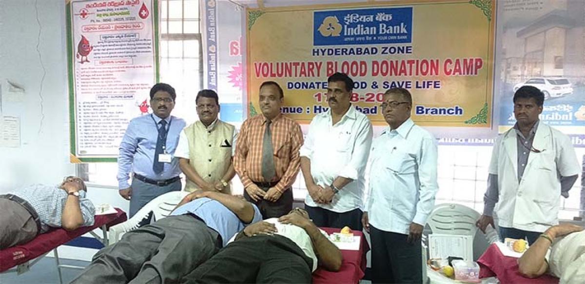 Blood donation & eye camp